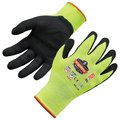 Proflex By Ergodyne Nitrile Coated CR Gloves 7021, 144 Pairs, Lime, Size S, 144PK 17862